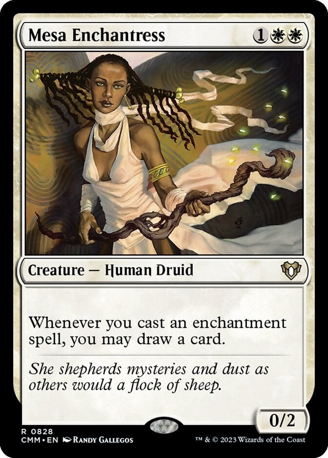 Image for Mesa Enchantress (828) (CMM) - Magic: The Gathering