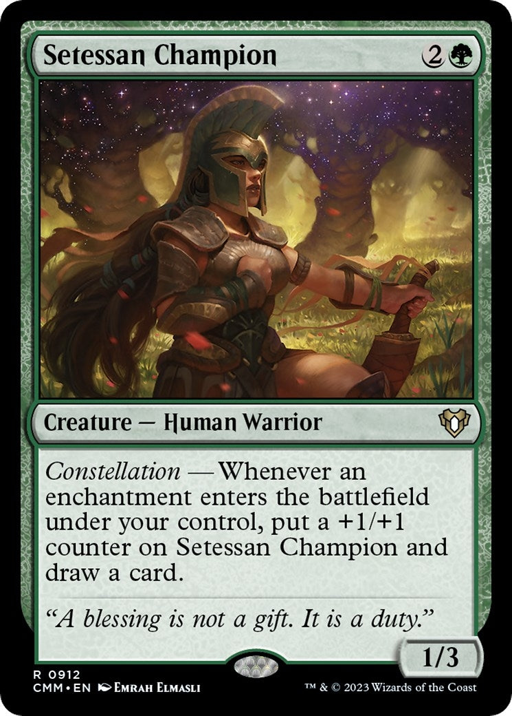 Image for Setessan Champion (912) (CMM) - Magic: The Gathering