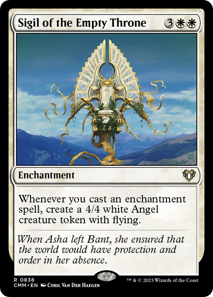 Image for Sigil of the Empty Throne (836) (CMM) - Magic: The Gathering