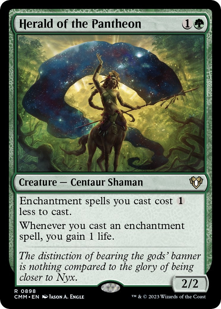 Image for Herald of the Pantheon (898) (CMM) - Magic: The Gathering