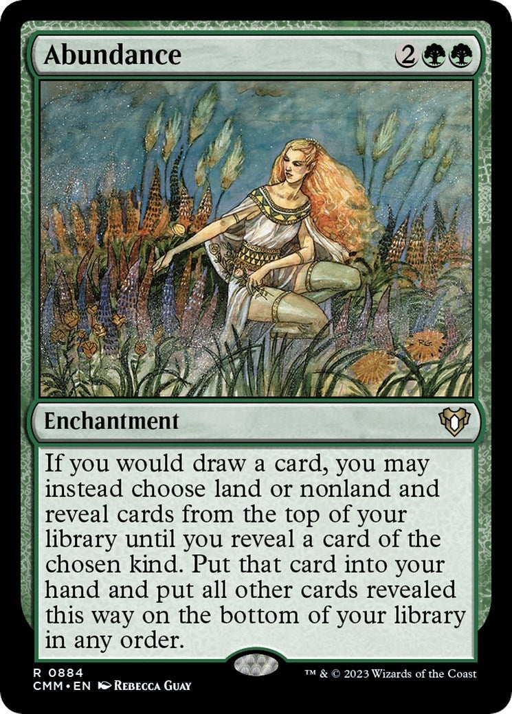 Image for Abundance (884) (CMM) - Magic: The Gathering