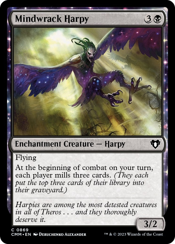 Image for Mindwrack Harpy (869) (CMM) - Magic: The Gathering