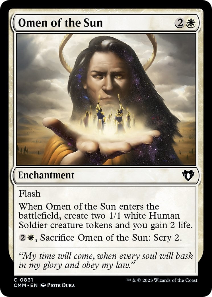 Image for Omen of the Sun (831) (CMM) - Magic: The Gathering