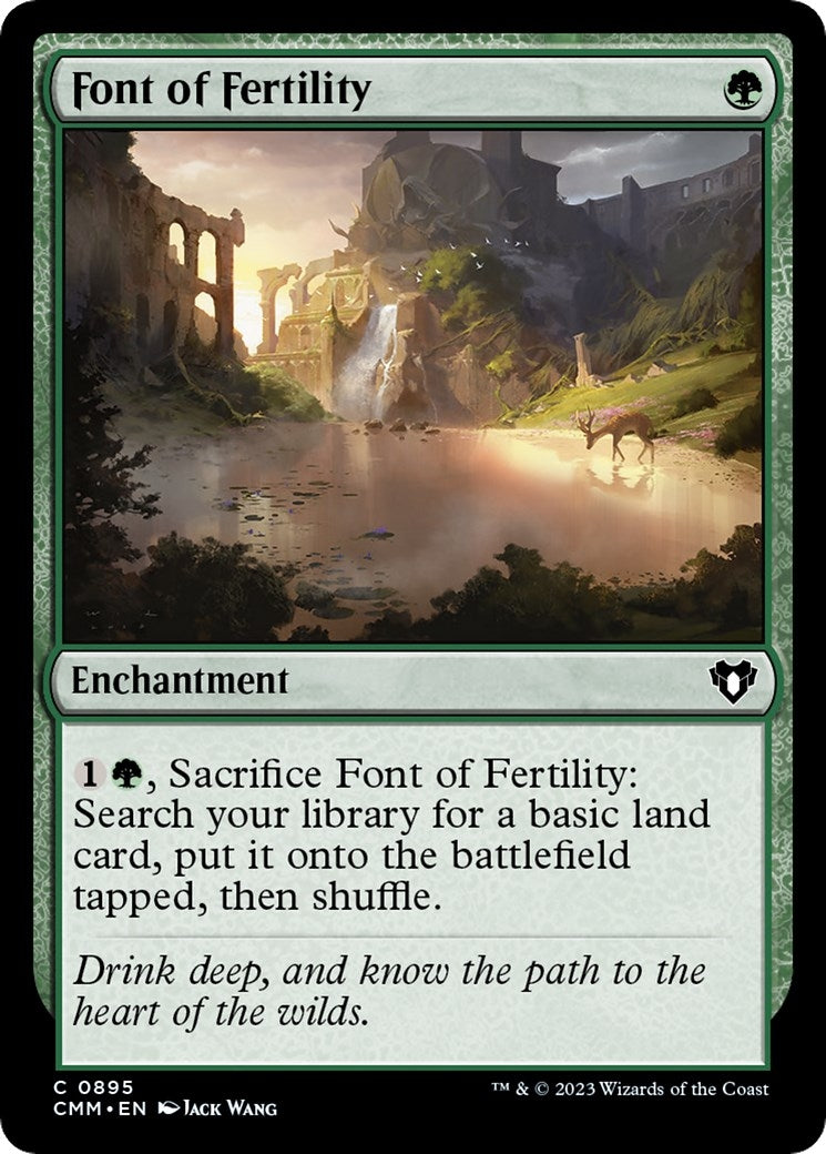 Image for Font of Fertility (895) (CMM) - Magic: The Gathering