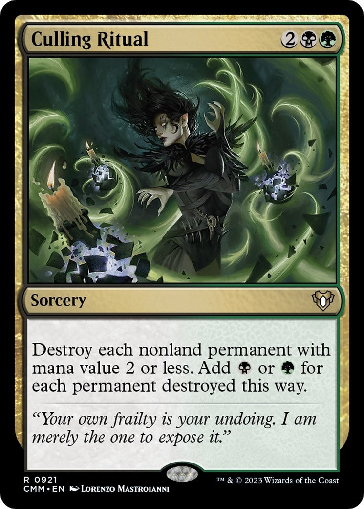Image for Culling Ritual (921) (CMM) - Magic: The Gathering