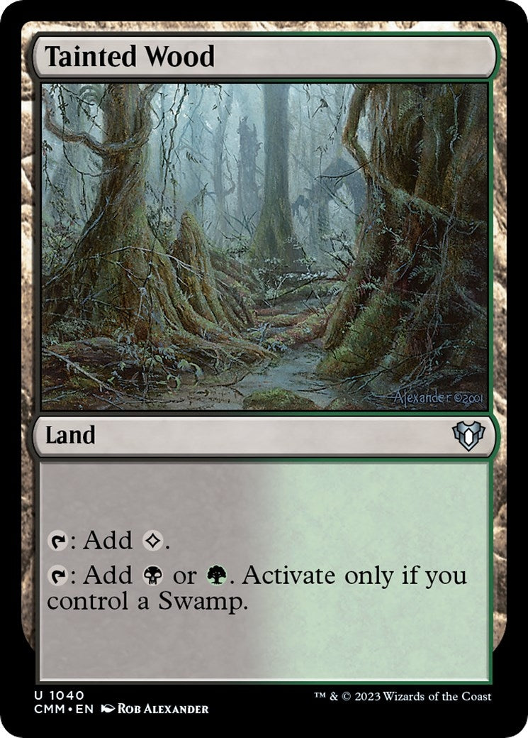 Image for Tainted Wood (1040) (CMM) - Magic: The Gathering