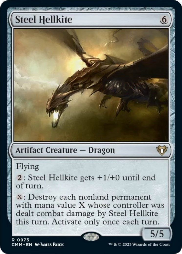 Image for Steel Hellkite (975) (CMM) - Magic: The Gathering