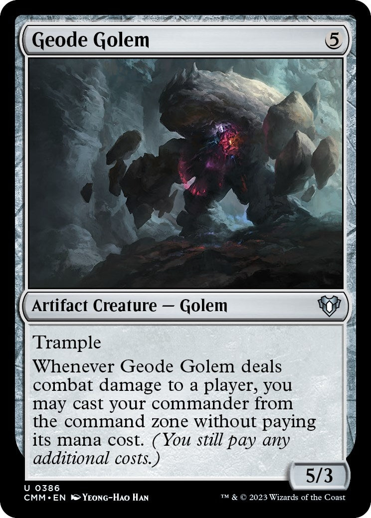 Image for Geode Golem (386) (CMM) - Magic: The Gathering