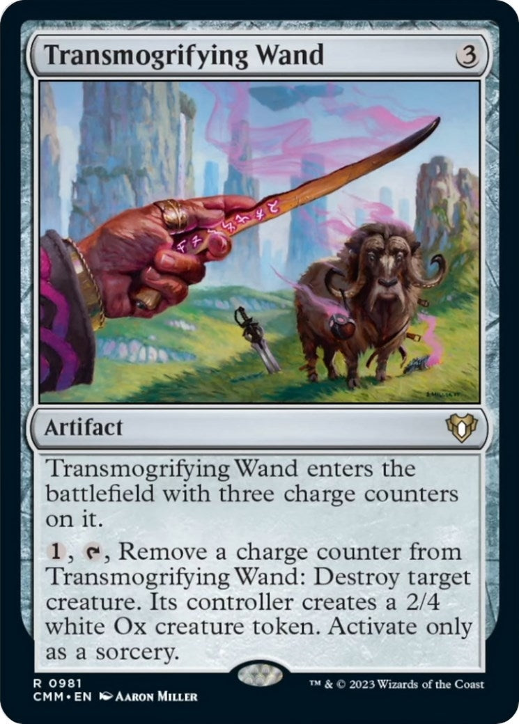 Image for Transmogrifying Wand (981) (CMM) - Magic: The Gathering