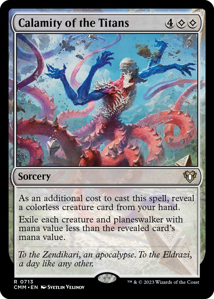Image for Calamity of the Titans (713) (CMM) - Magic: The Gathering