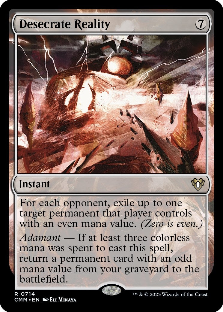Image for Desecrate Reality (714) (CMM) - Magic: The Gathering