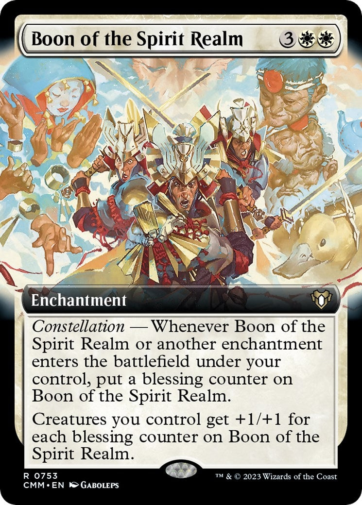 Image for Boon of the Spirit Realm (Extended Art) (753) (CMM) - Magic: The Gathering