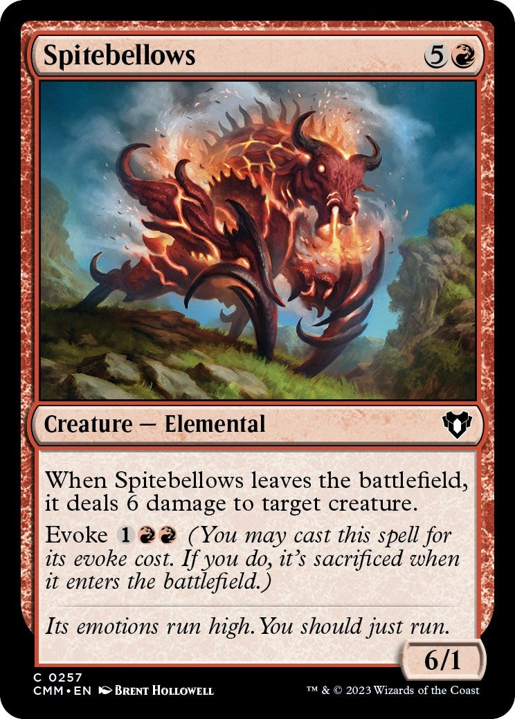 Image for Spitebellows (257) (CMM) - Magic: The Gathering