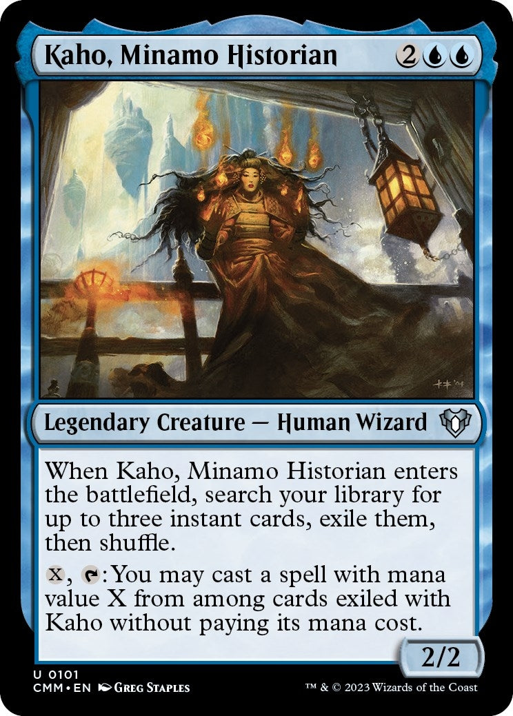 Image for Kaho, Minamo Historian (101) (CMM) - Magic: The Gathering