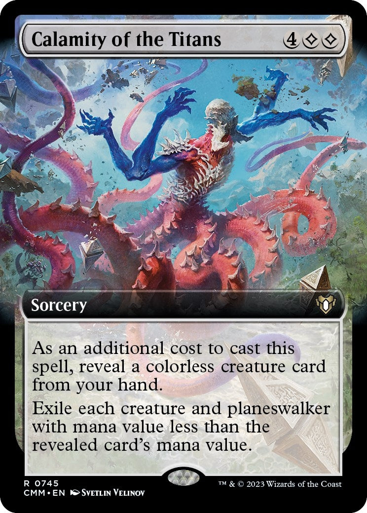 Image for Calamity of the Titans (Extended Art) (745) (CMM) - Magic: The Gathering