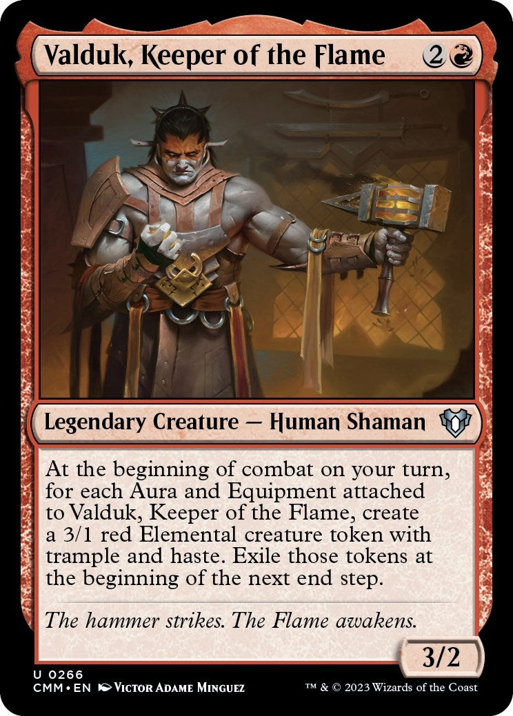 Image for Valduk, Keeper of the Flame (266) (CMM) - Magic: The Gathering