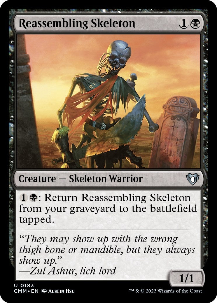 Image for Reassembling Skeleton (183) (CMM) - Magic: The Gathering