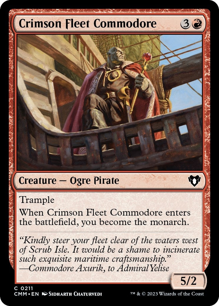 Image for Crimson Fleet Commodore (211) (CMM) - Magic: The Gathering