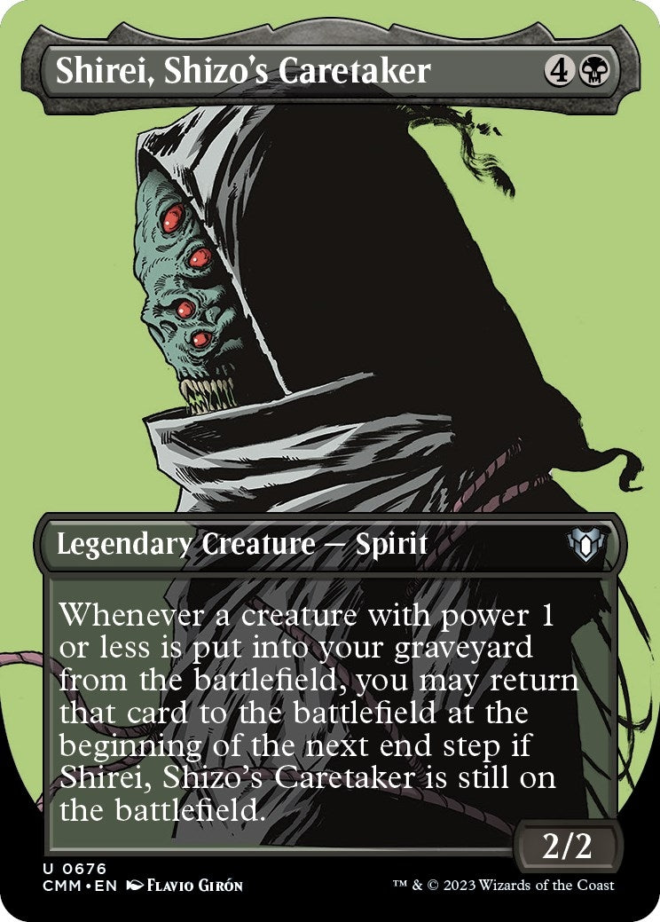 Image for Shirei, Shizo's Caretaker (Borderless) (676) (CMM) - Magic: The Gathering