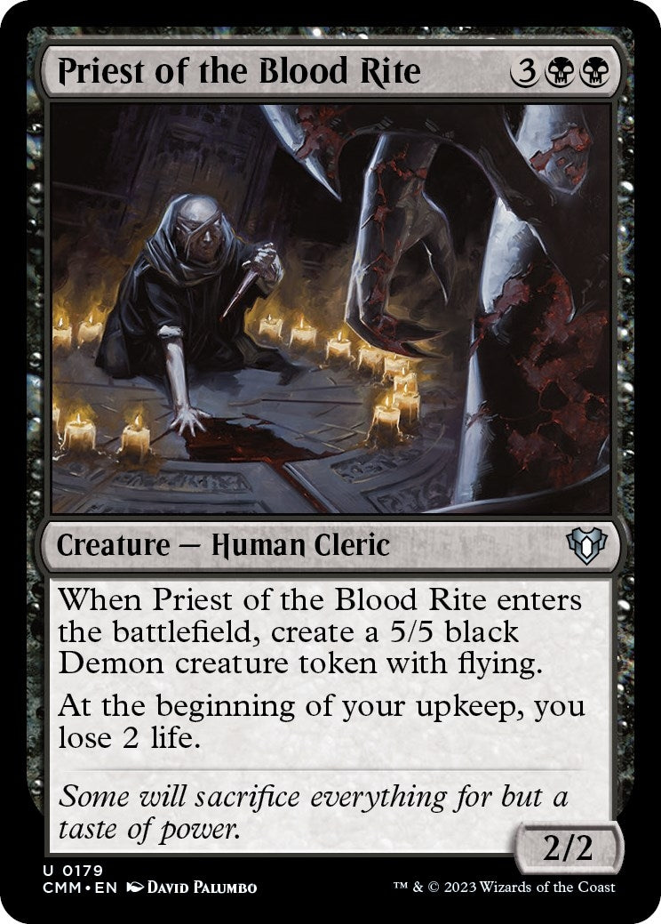 Image for Priest of the Blood Rite (179) (CMM) - Magic: The Gathering