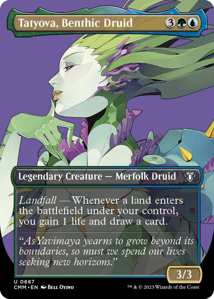 Image for Tatyova, Benthic Druid (Borderless) (687) (CMM) - Magic: The Gathering