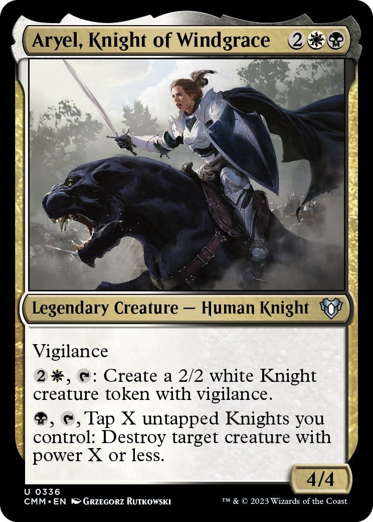 Image for Aryel, Knight of Windgrace (336) (CMM) - Magic: The Gathering