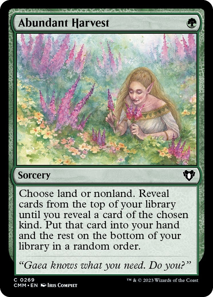 Image for Abundant Harvest (269) (CMM) - Magic: The Gathering