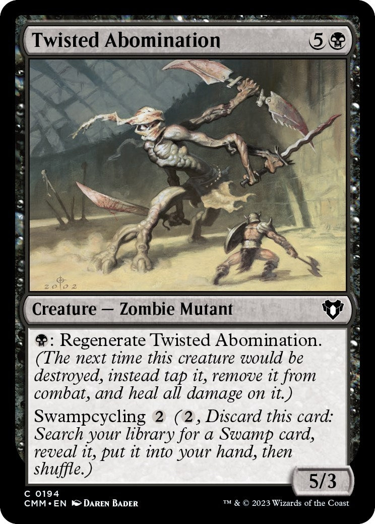 Image for Twisted Abomination (194) (CMM) - Magic: The Gathering