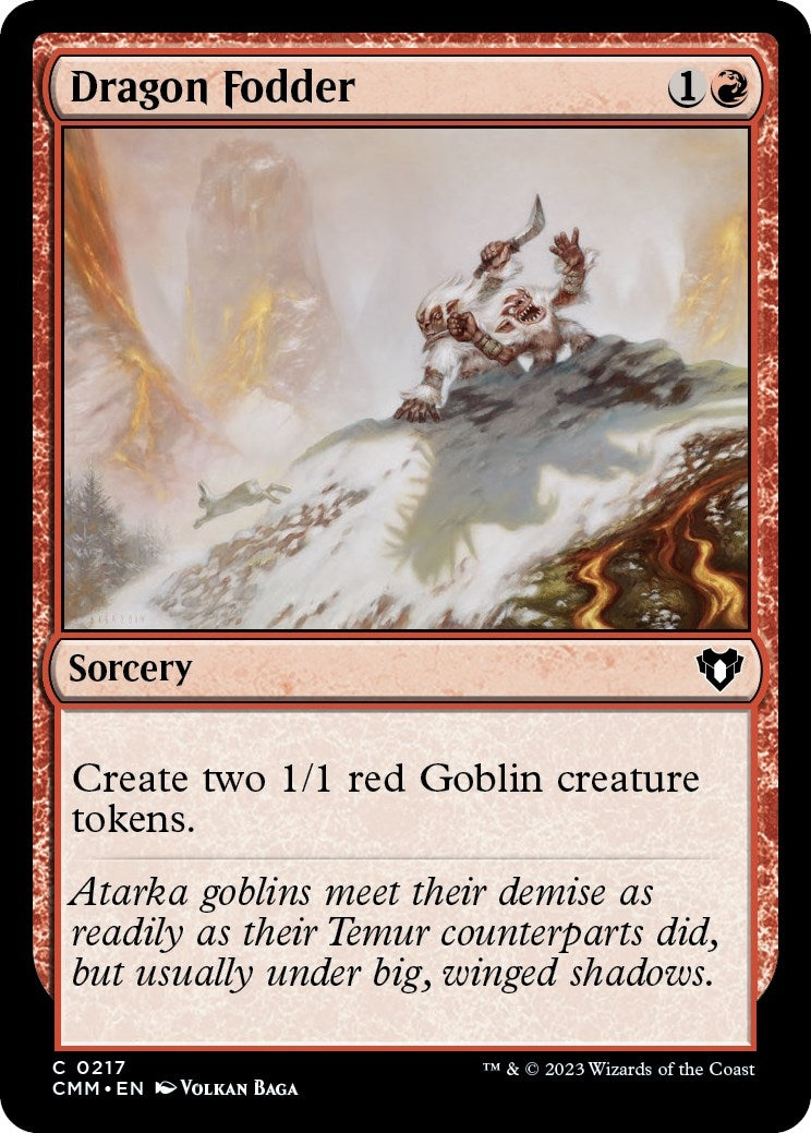 Image for Dragon Fodder (217) (CMM) - Magic: The Gathering