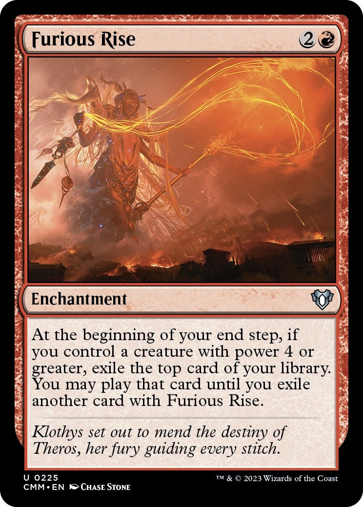 Image for Furious Rise (225) (CMM) - Magic: The Gathering