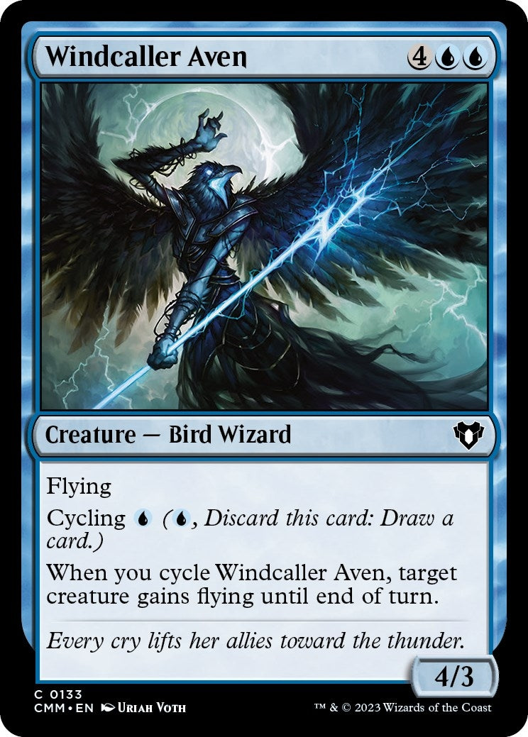 Image for Windcaller Aven (133) (CMM) - Magic: The Gathering