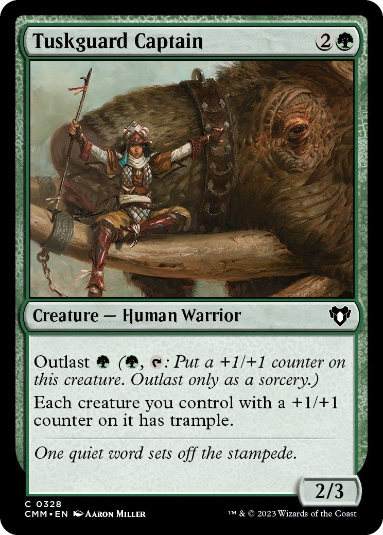 Image for Tuskguard Captain (328) (CMM) - Magic: The Gathering