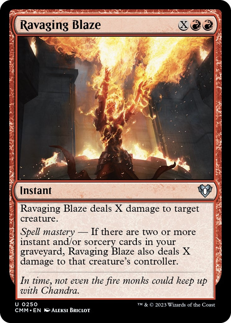 Image for Ravaging Blaze (250) (CMM) - Magic: The Gathering