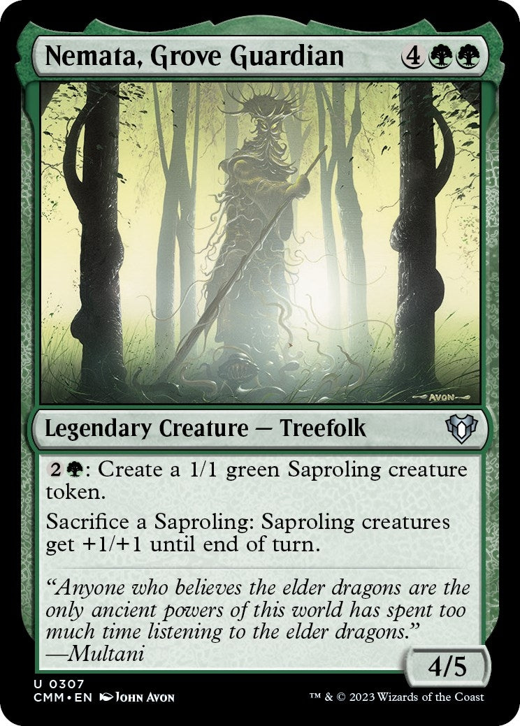 Image for Nemata, Grove Guardian (307) (CMM) - Magic: The Gathering