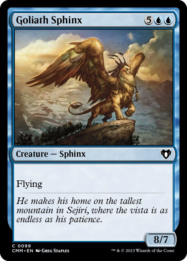 Image for Goliath Sphinx (99) (CMM) - Magic: The Gathering