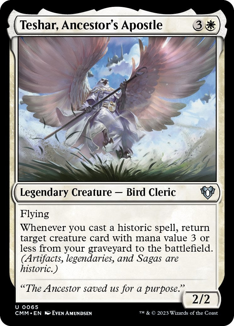 Image for Teshar, Ancestor's Apostle (65) (CMM) - Magic: The Gathering
