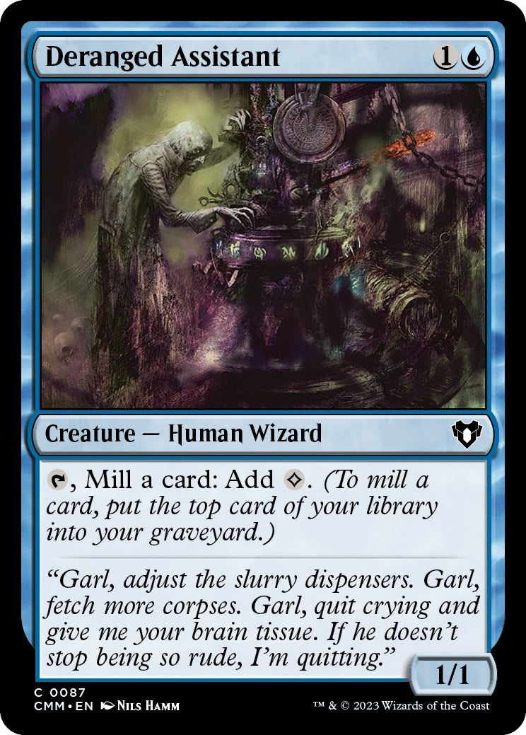 Image for Deranged Assistant (87) (CMM) - Magic: The Gathering