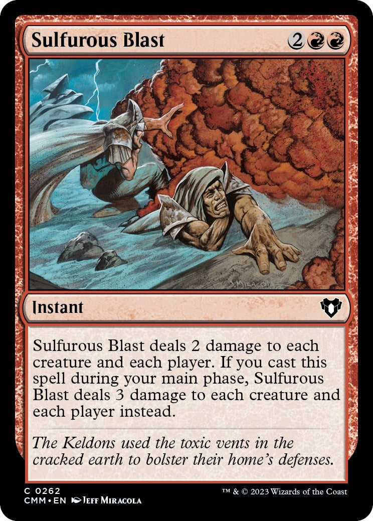 Image for Sulfurous Blast (262) (CMM) - Magic: The Gathering