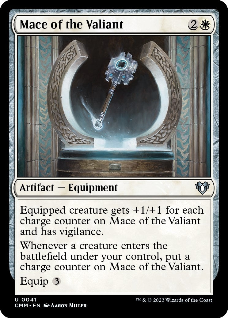 Image for Mace of the Valiant (41) (CMM) - Magic: The Gathering