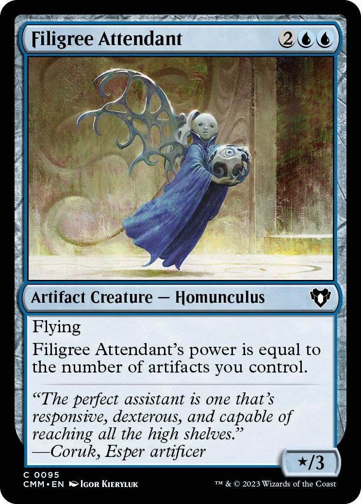 Image for Filigree Attendant (95) (CMM) - Magic: The Gathering
