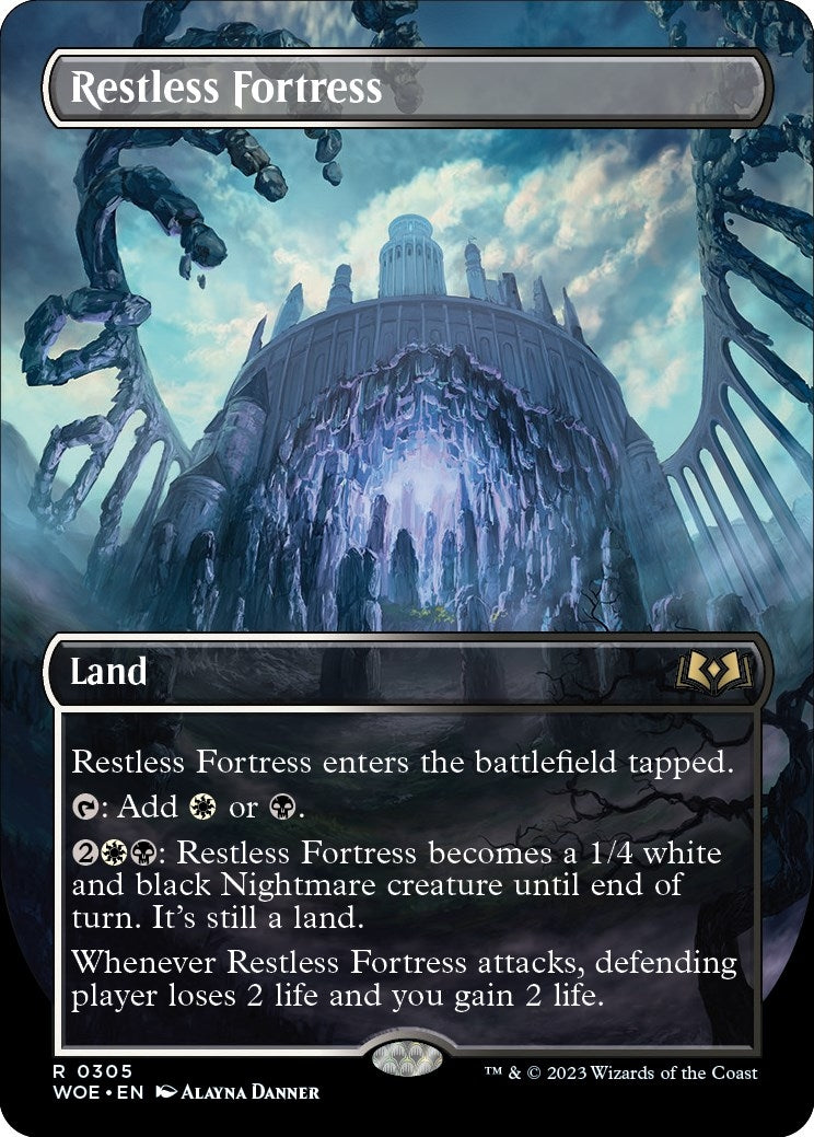 Image for Restless Fortress (Borderless) (305) (WOE) - Magic: The Gathering
