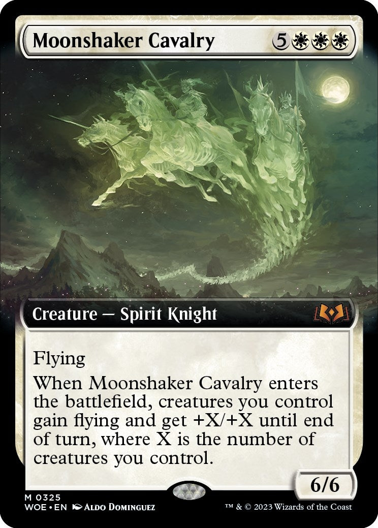 Image for Moonshaker Cavalry (Extended Art) (325) (WOE) - Magic: The Gathering