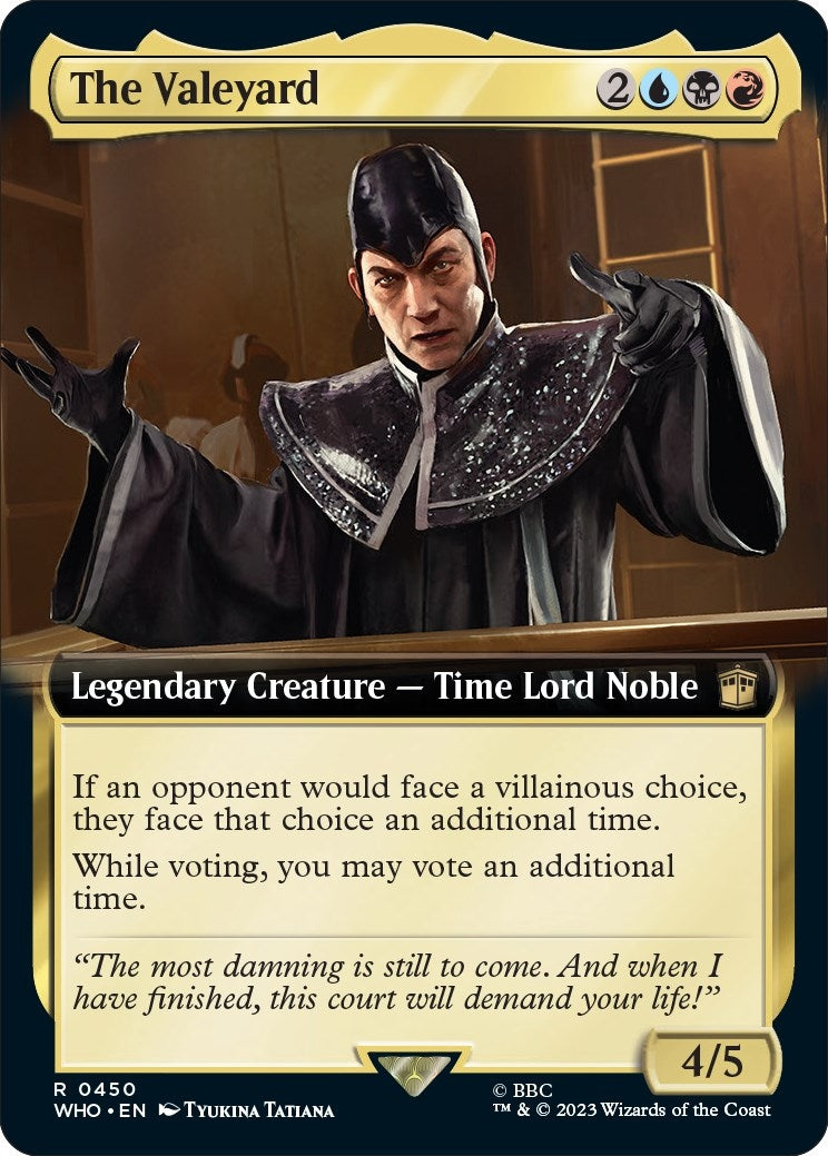 Image for The Valeyard (Extended Art) (450) (WHO) - Magic: The Gathering
