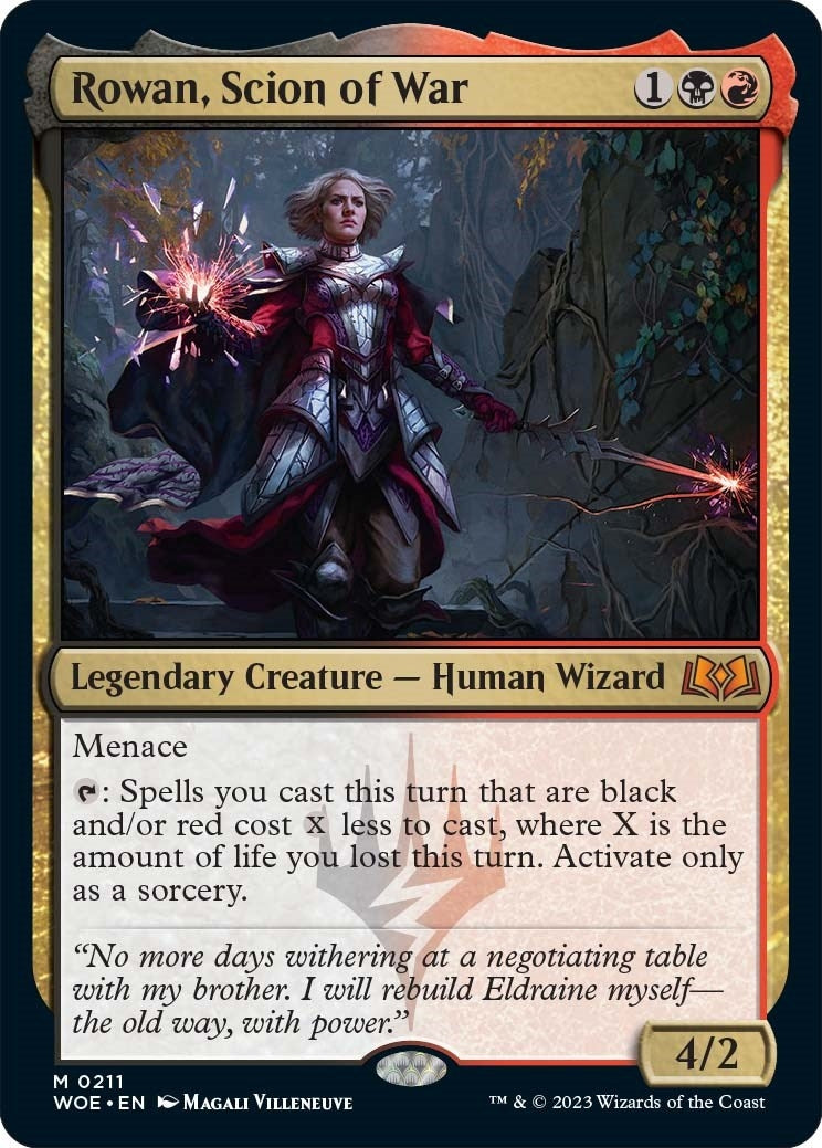 Image for Rowan, Scion of War (211) (WOE) - Magic: The Gathering