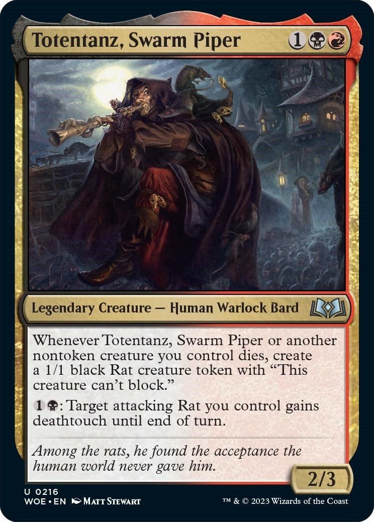 Image for Totentanz, Swarm Piper (216) (WOE) - Magic: The Gathering