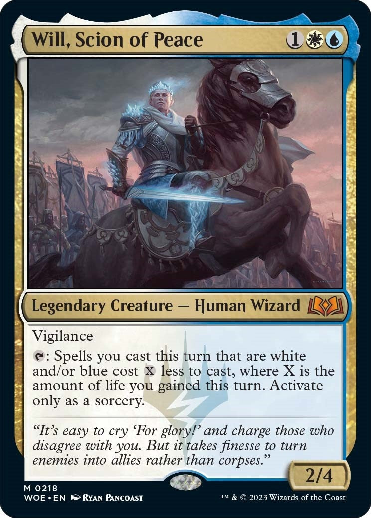 Image for Will, Scion of Peace (218) (WOE) - Magic: The Gathering