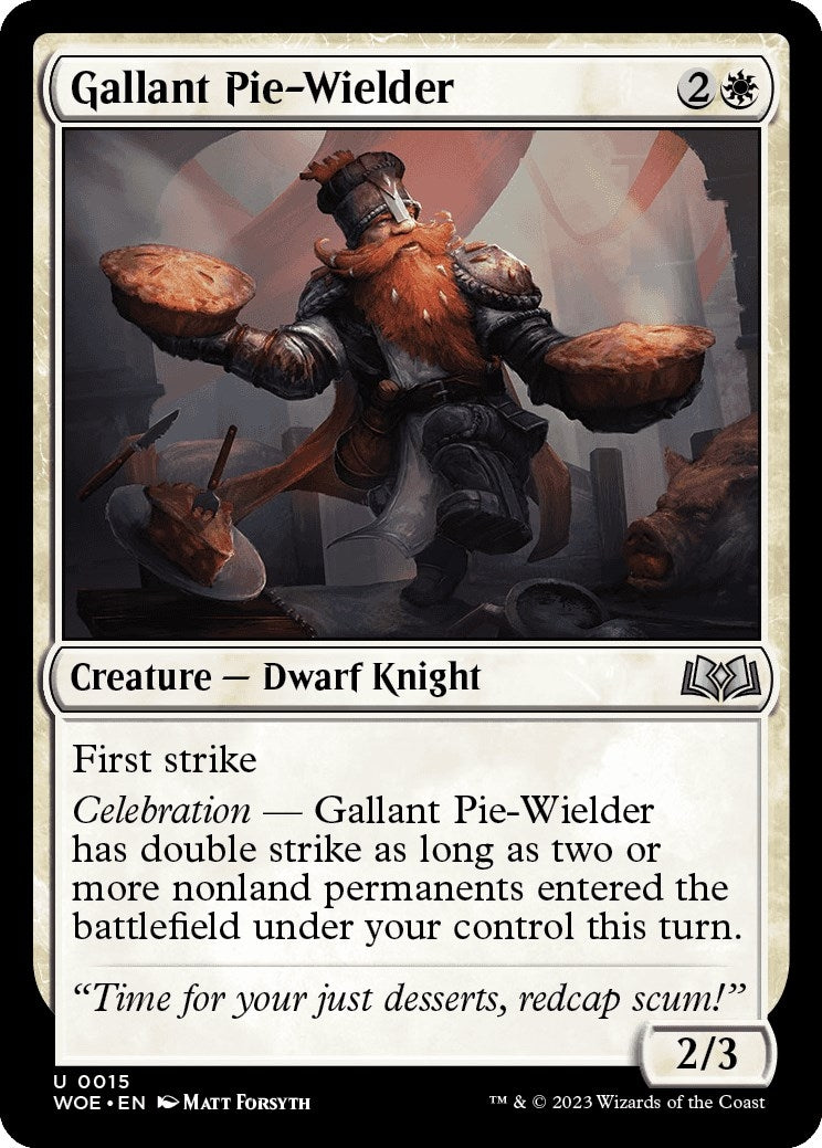 Image for Gallant Pie-Wielder (15) (WOE) - Magic: The Gathering