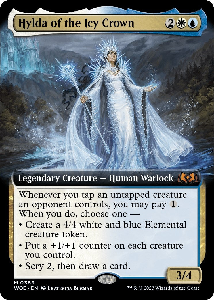 Image for Hylda of the Icy Crown (Extended Art) (363) (WOE) - Magic: The Gathering
