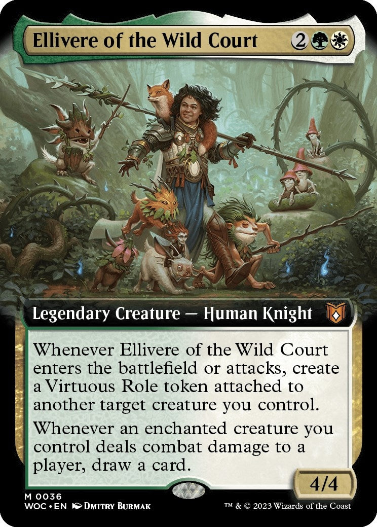 Image for Ellivere of the Wild Court (Extended Art) (36) (WOC) - Magic: The Gathering