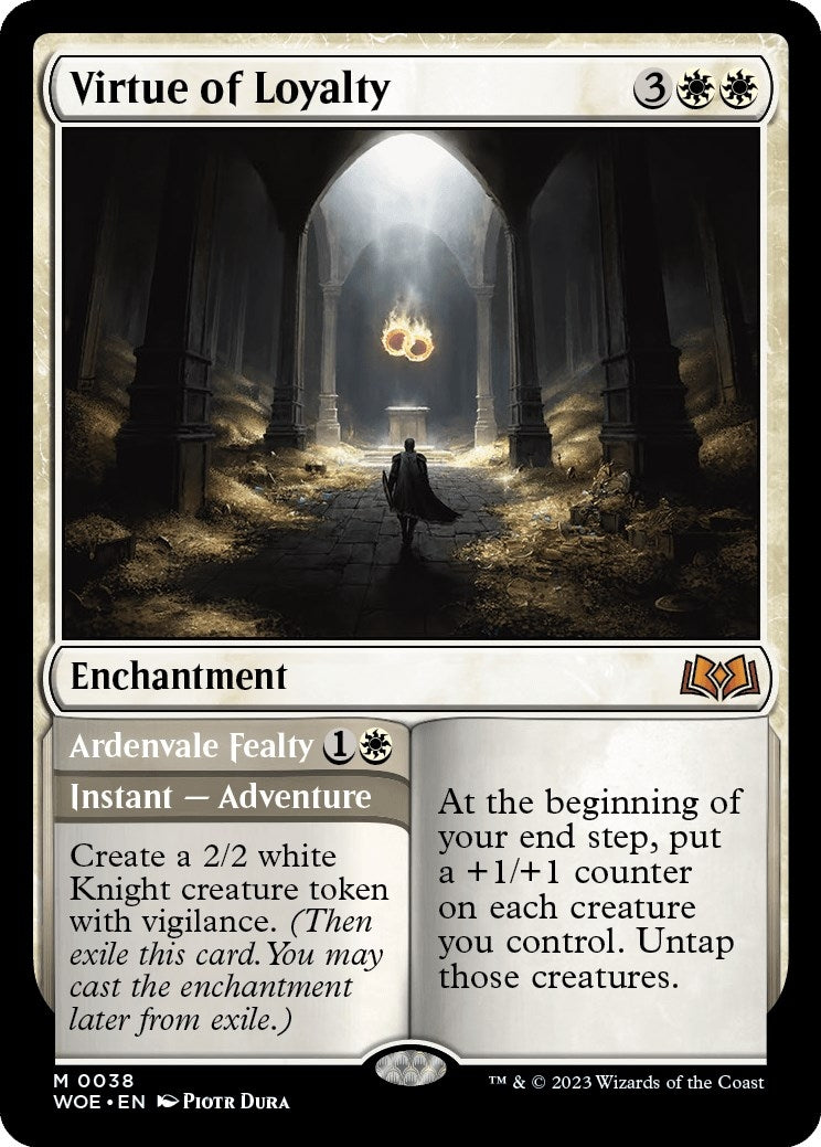 Image for Virtue of Loyalty (38) (WOE) - Magic: The Gathering